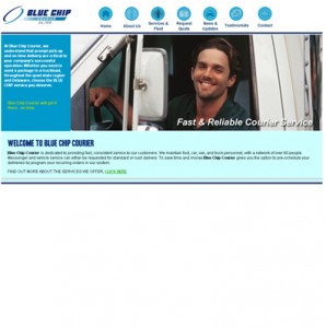 Blue Chip Courier website development