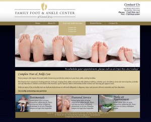 Family Foot and Ankle Center of Central Jersey - Healthcare Website Design