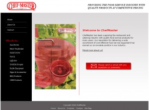 ChefMaster - Retail Website Design