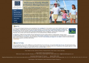 Family Wealth & Pension Management - Financial Website Design