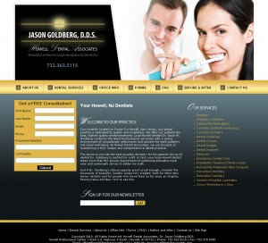 Howell Dental - Dr. Jason Goldberg - Healthcare Website Design
