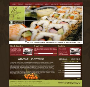 JC Catering - Food Website Design