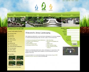 Jersey Landscaping - Landscaping Website Design