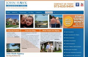 john hawk insurance agency website design