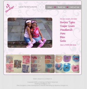 Lil Darlings - Retail Website Design