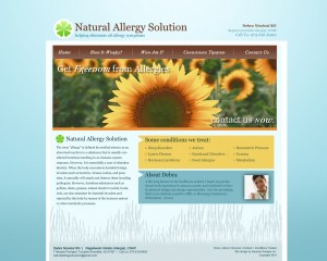 Natural Allergy Solutions - Healthcare Website Design