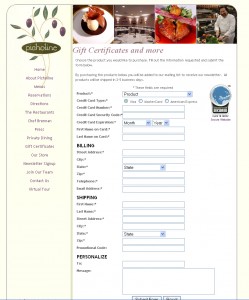 Picholine - Food Website Design