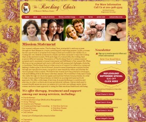 The Rocking Chair - Womens Wellness Center - Healthcare Website Design