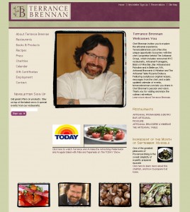 Terrance Brennan - Food Website Design