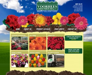 Voorhees Greenhouses - Landscaping Design Website